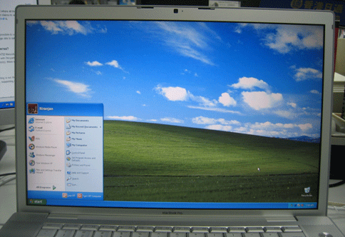 windows 7 on macbook pro display issue